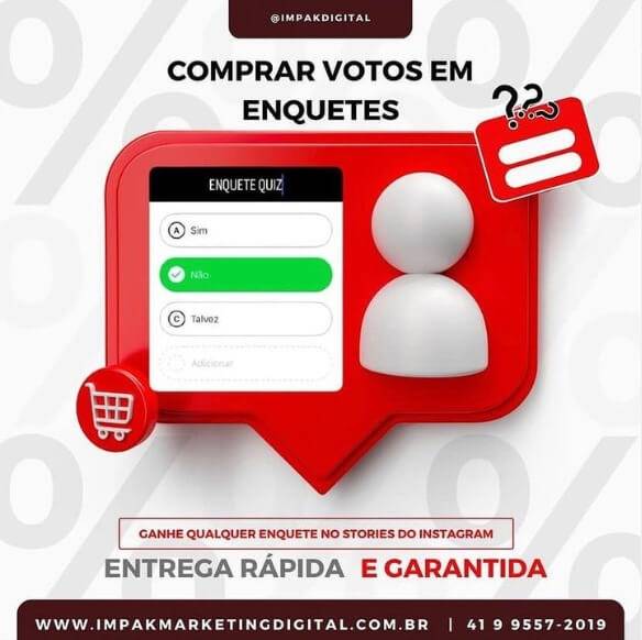 comprar votos em enquetes no Instagram 11