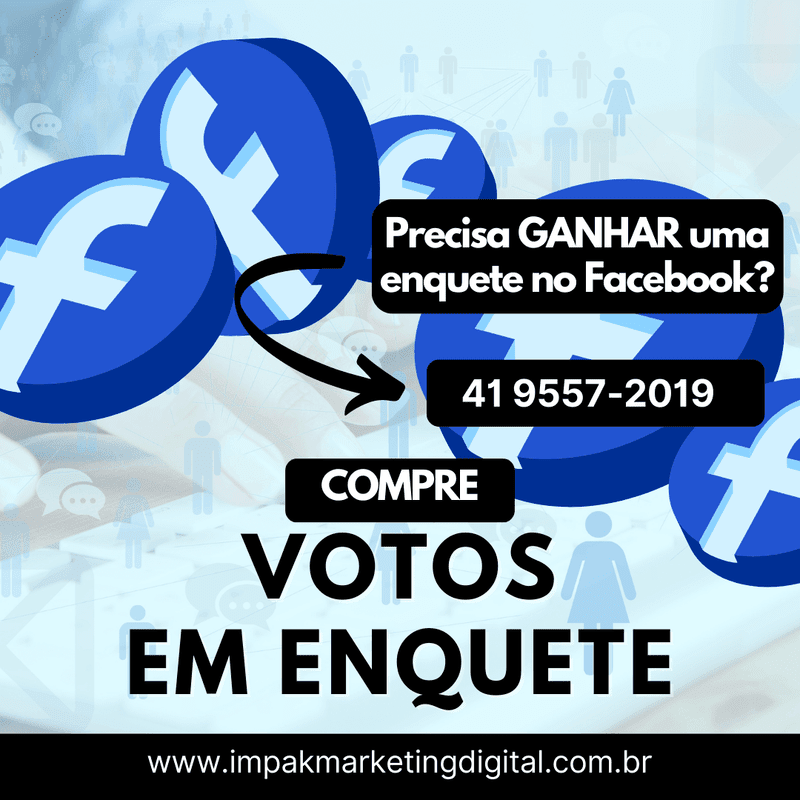 comprar votos em enquete no Facebook