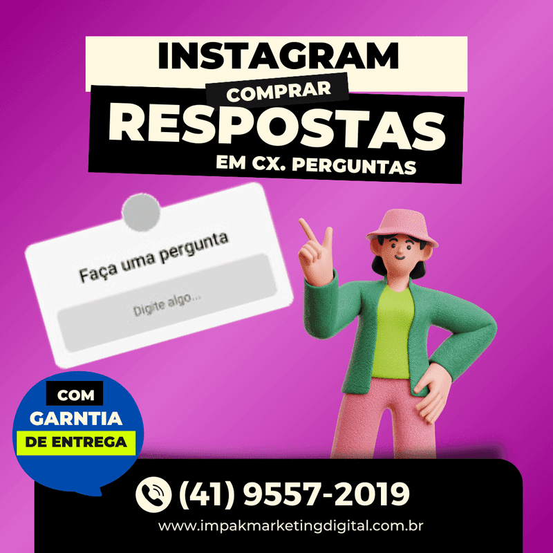 comprar respostas em caixa de pergunta no instagram